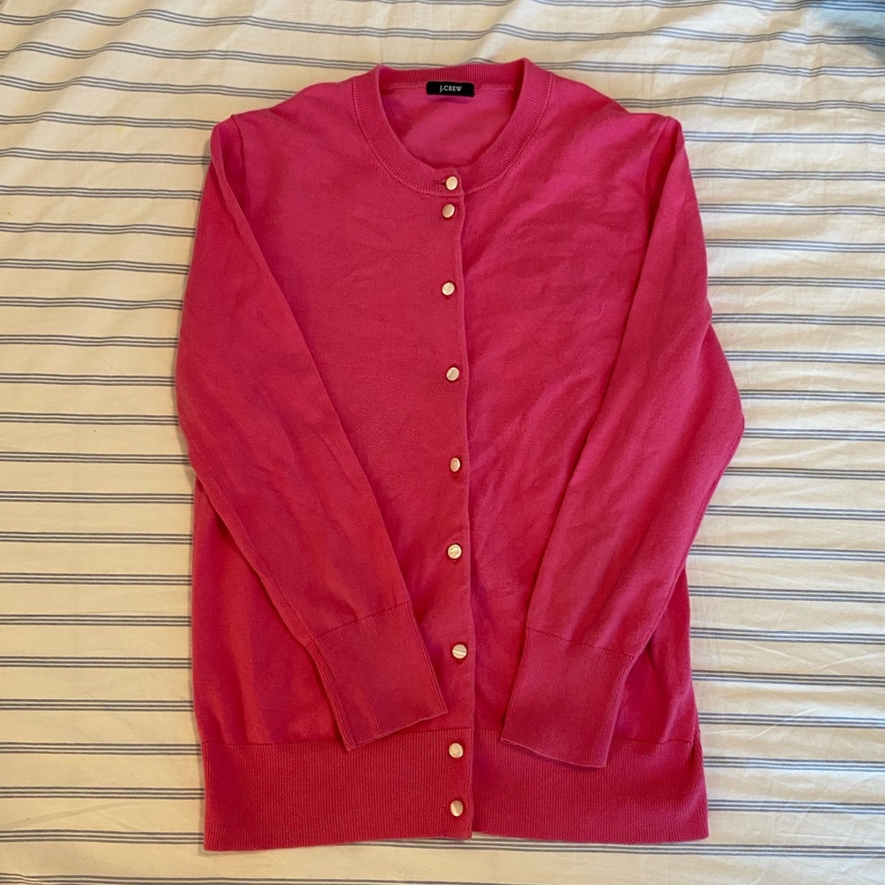 J-CREW PINK CARDIGAN